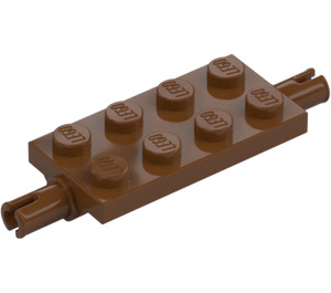 LEGO Reddish Brown Plate 2 x 4 with Pins (30157 / 40687)