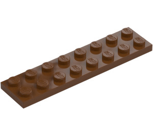 LEGO Reddish Brown Plate 2 x 8 (3034)