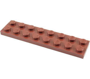LEGO Roodachtig Bruin Plaat 2 x 8 (3034)