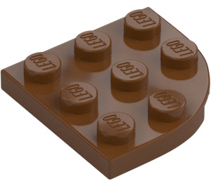 LEGO Reddish Brown Plate 3 x 3 Round Corner (30357)