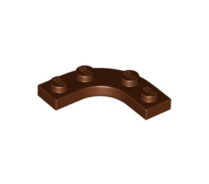 LEGO Reddish Brown Plate 3 x 3 Rounded Corner (68568)