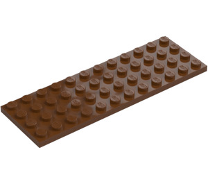 LEGO Rødbrun Plade 4 x 12 (3029)