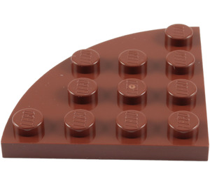 LEGO Brun rougeâtre assiette 4 x 4 Rond Coin (30565)