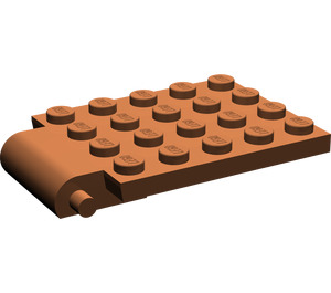 LEGO Reddish Brown Plate 4 x 5 Trap Door Curved Hinge (30042)