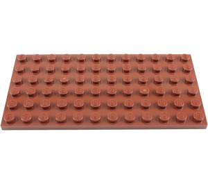 LEGO Brun rougeâtre assiette 6 x 12 (3028)