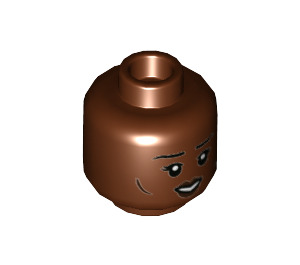 LEGO Reddish Brown Professor Sinistra Minifigure Head (Recessed Solid Stud) (3626 / 79169)