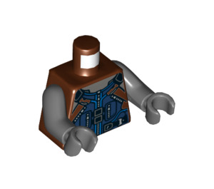 LEGO Reddish Brown Rocket Minifig Torso (973 / 76382)