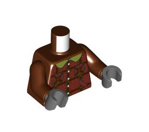 LEGO Rødbrun Ron Weasley Minifig Torso (973 / 76382)