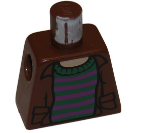 LEGO Reddish Brown Ron Weasley with Brown Shirt and Striped Jumper Torso without Arms (973)