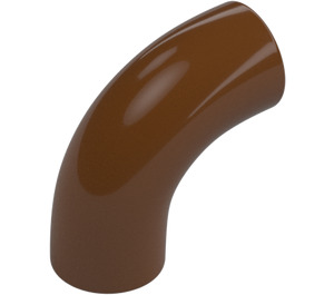 LEGO Reddish Brown Round Brick Elbow 90 Degree Bend (25214)