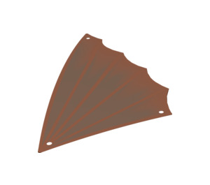 LEGO Reddish Brown Sail 18 x 34 Triangular with Winged Edge and Dark Brown (14306)