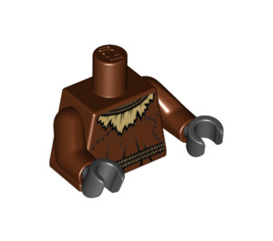 LEGO Червонувато-коричневий Scarecrow тулуб (973 / 76382)