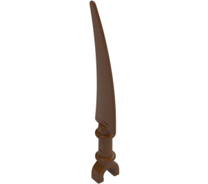 LEGO Reddish Brown Scythe Blade with Clip Pommel (59229)