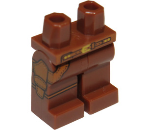 LEGO Rødbrun Sheriff Minifigur Hofter og ben (3815 / 19339)