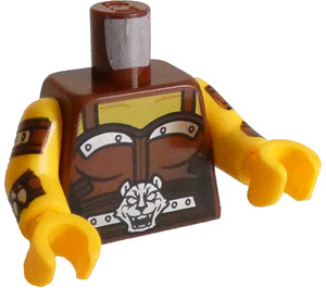 LEGO Reddish Brown Sherry Scratchen-Post Minifig Torso (973 / 76382)