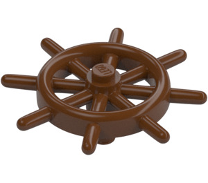 LEGO Reddish Brown Ship Wheel with Slotted Pin (4790)