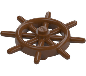 LEGO Reddish Brown Ship Wheel with Unslotted Pin (4790 / 52395)