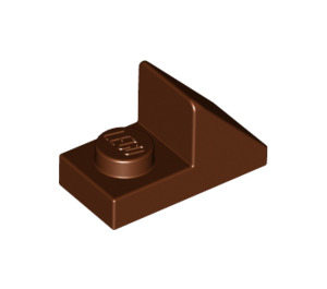 LEGO Reddish Brown Slope 1 x 2 (45°) with Plate (15672 / 92946)