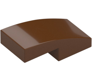 LEGO Reddish Brown Slope 1 x 2 Curved (11477)