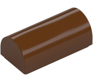 LEGO Reddish Brown Slope 1 x 2 x 0.7 Curved (3563)