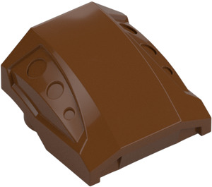 LEGO Reddish Brown Slope 1 x 2 x 2 Curved with Dimples (44675)