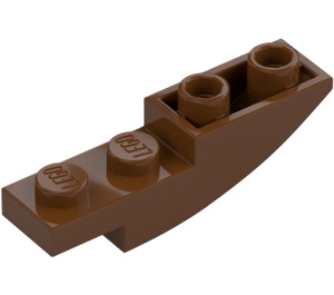 LEGO Roodachtig bruin Helling 1 x 4 Gebogen Omgekeerd (13547)