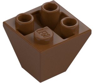 LEGO Roodachtig bruin Helling 2 x 2 (45°) Omgekeerd (3676)