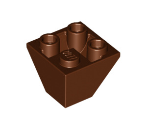 LEGO Roodachtig Bruin Helling 2 x 2 (45°) Omgekeerd (3676)