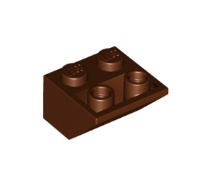 LEGO Roodachtig Bruin Helling 2 x 2 (45°) Omgekeerd met holle buisafstandhouder eronder (76959)