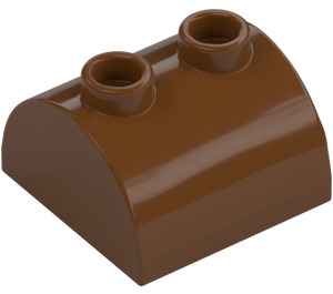 LEGO Reddish Brown Slope 2 x 2 Curved with 2 Studs on Top (30165)