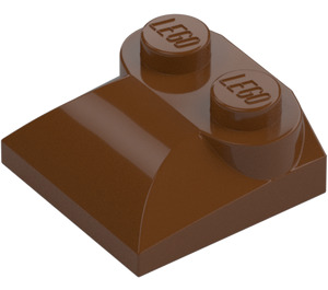 LEGO Reddish Brown Slope 2 x 2 Curved with Curved End (47457)