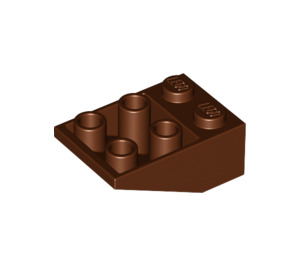 LEGO Brun rougeâtre Pente 2 x 3 (25°) Inversé sans raccords entre les tenons (3747)