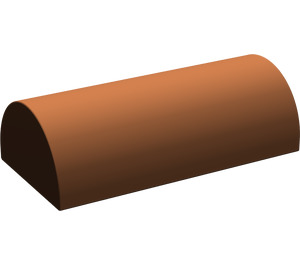 LEGO Reddish Brown Slope 2 x 4 Curved with Groove (6192 / 30337)