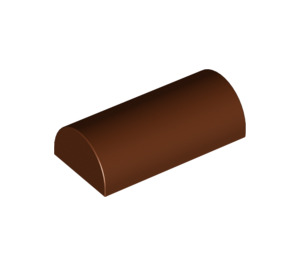 LEGO Reddish Brown Slope 2 x 4 Curved without Groove (6192 / 30337)