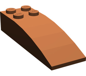 LEGO Reddish Brown Slope 2 x 6 Curved (44126)