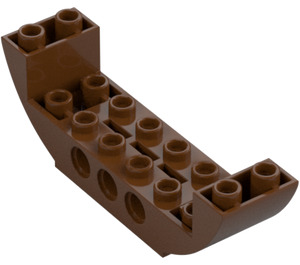 LEGO Reddish Brown Slope 2 x 8 x 2 Curved Inverted Double (11301 / 28919)