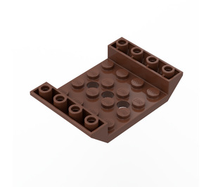 LEGO Roodachtig bruin Helling 4 x 6 (45°) Dubbele Omgekeerd met Open Midden met 3 gaten (60219)