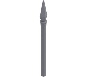 LEGO Reddish Brown Spear with Flat Silver Tip (90391)