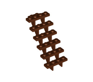 LEGO Brun rougeâtre Escalier 7 x 4 x 6 Open (30134)