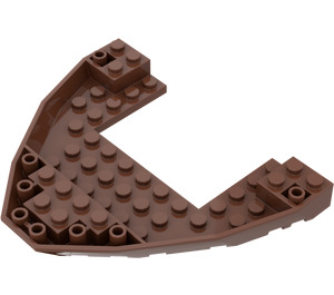 LEGO Červenohnědá Stern 12 x 10 (47404)