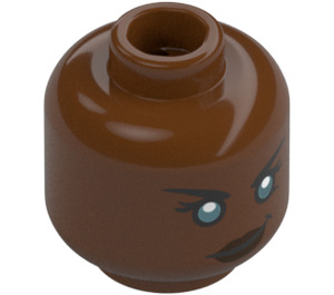 LEGO Reddish Brown Storm Head (Recessed Solid Stud) (3274 / 104141)