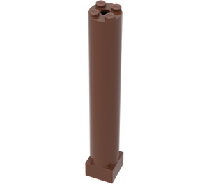 LEGO Rødbrun Support 2 x 2 x 11 Solid Pillar Base (6168 / 75347)