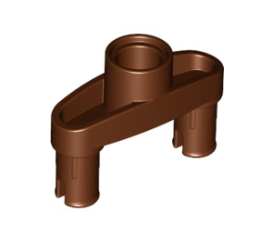 LEGO Reddish Brown Technic Connector with Hole and 2 Pins (15461 / 46189)