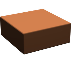 LEGO Roodachtig Bruin Tegel 1 x 1 zonder groef