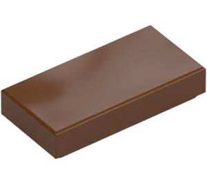 LEGO Reddish Brown Tile 1 x 2 with Groove (3069 / 30070)