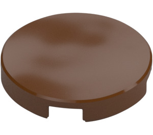 LEGO Reddish Brown Tile 2 x 2 Round with Bottom Stud Holder (14769)