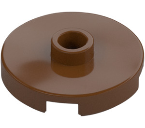 LEGO Reddish Brown Tile 2 x 2 Round with Stud (18674)