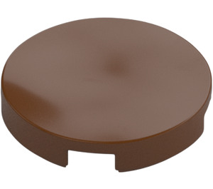 LEGO Reddish Brown Tile 2 x 2 Round with "X" Bottom (4150)