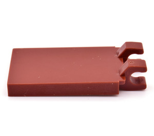 LEGO Reddish Brown Tile 2 x 3 with Horizontal Clips (Angled Clips) (30350)