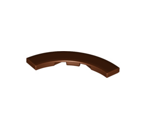 LEGO Reddish Brown Tile 4 x 4 Curved Corner with Cutouts (3477 / 27507)